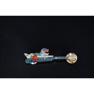 Hard Rock Cafe San‎ Diego - USS Hard Rock aircraft carrier Guitar Pin